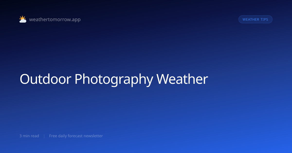 Weather Photography Tips — Capturing Storms, Light, and Skies